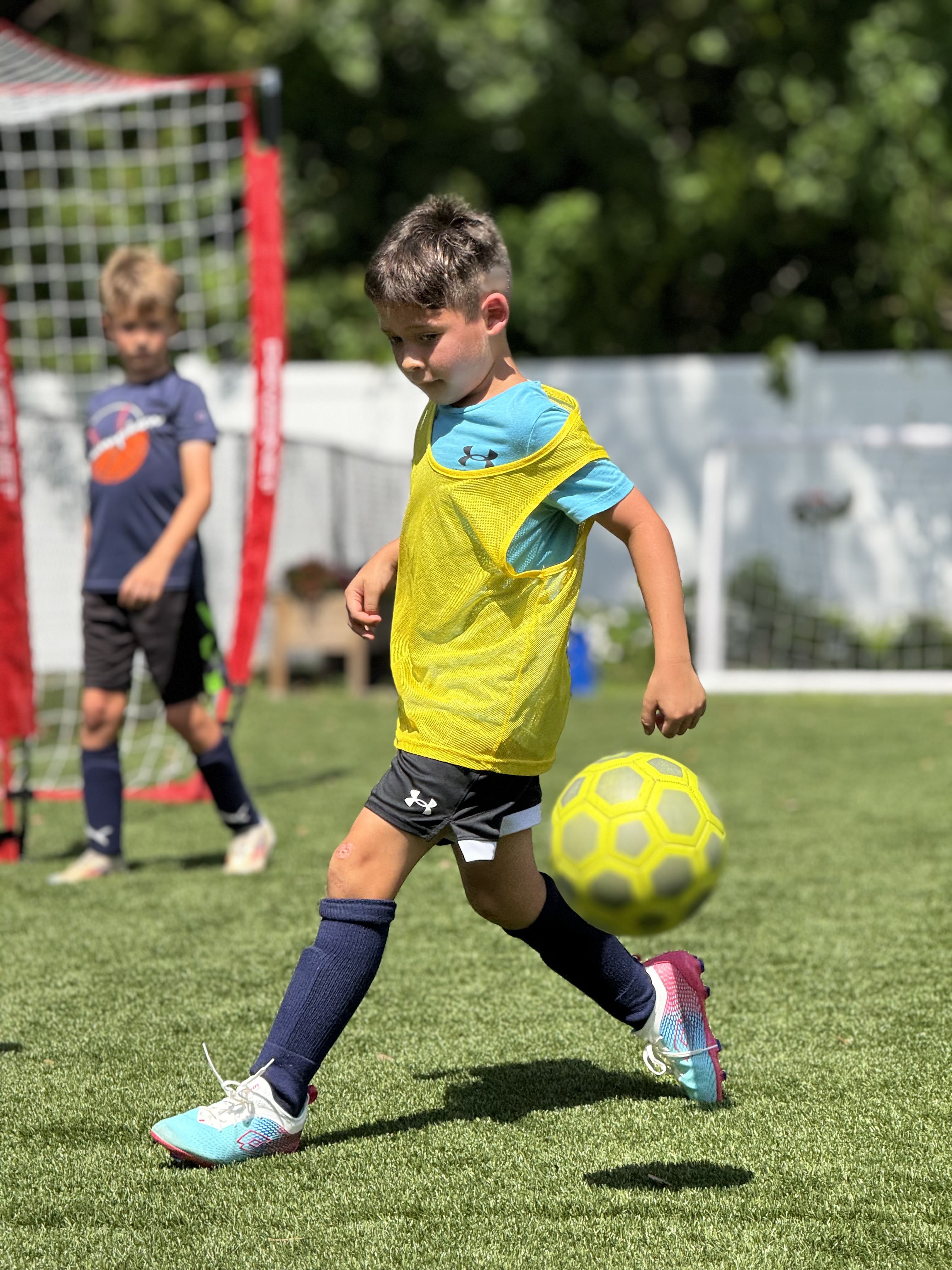 Player controlling the ball