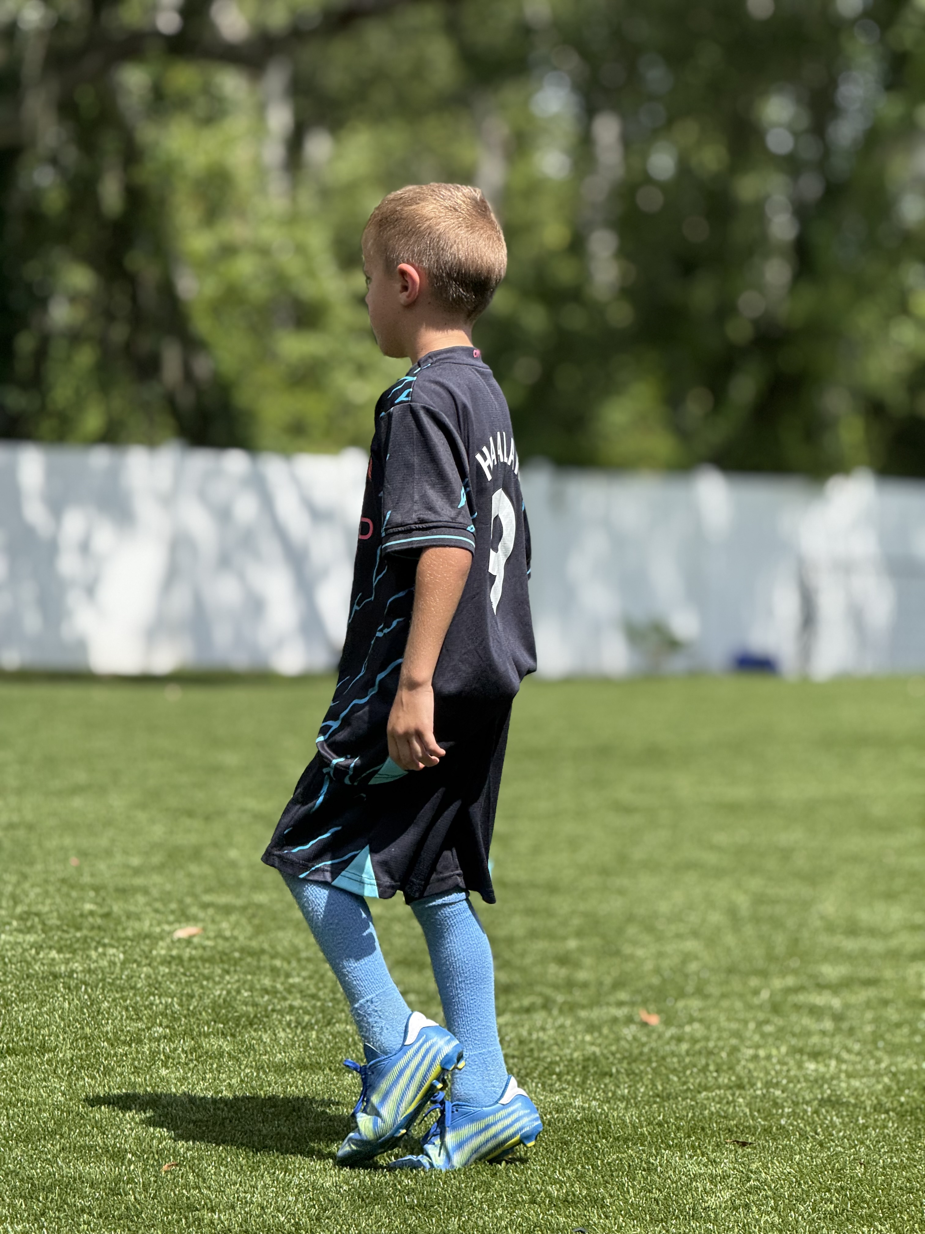 Player on outdoor field